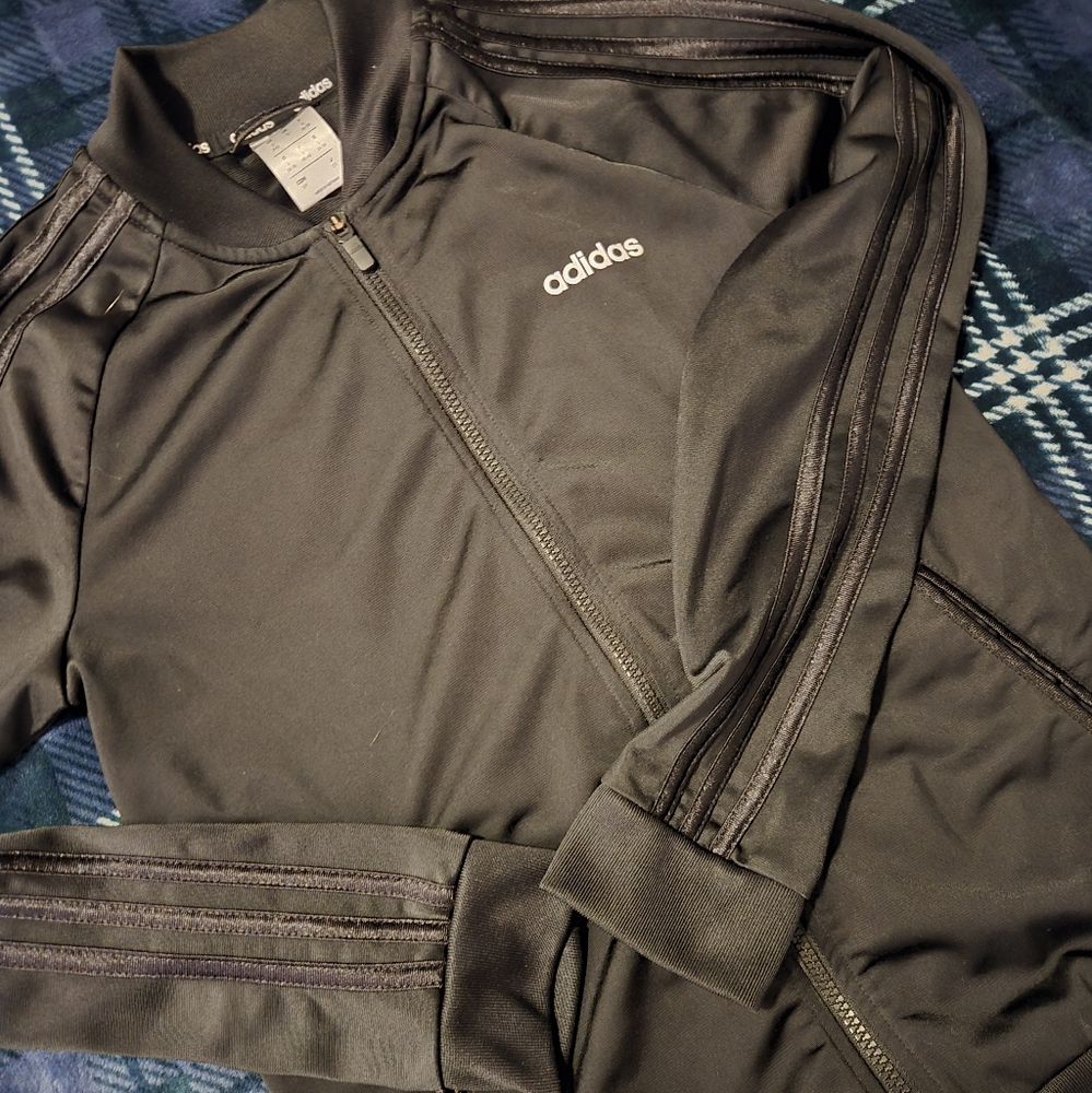 Adidas All Black Track Jacket